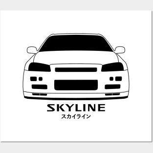 Nissan Skyline GTR R34 JDM Car Posters and Art